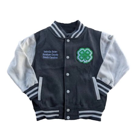 Embroidered varsity jacket